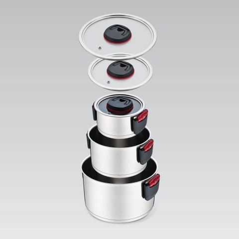 Zestaw garnków 6 el. skład.uszy MR-3530-6 Zestaw garnków 6 el. skład.uszy MR-3530-6