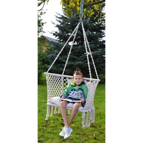 HAMAK AŻUROWY FOTEL WISZĄCY BOCIANIE GNIAZDO 78x64CM ECRU HAMAK AŻUROWY FOTEL WISZĄCY BOCIANIE GNIAZDO 78x64CM ECRU