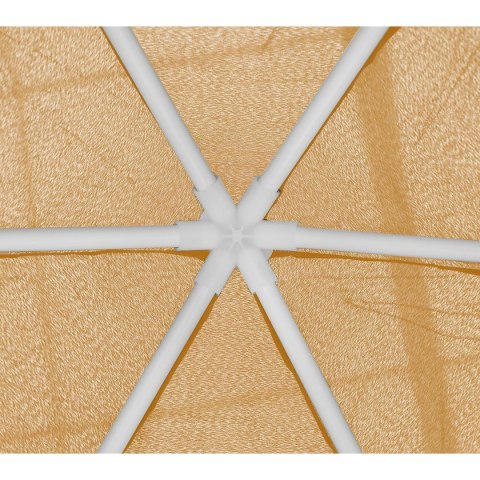 PAWILON OGRODOWY SZEŚCIOKĄTNY 2x2x2x2.5M Z MOSKITIERĄ BEŻOWY PAWILON OGRODOWY SZEŚCIOKĄTNY 2x2x2x2.5M Z MOSKITIERĄ BEŻOWY