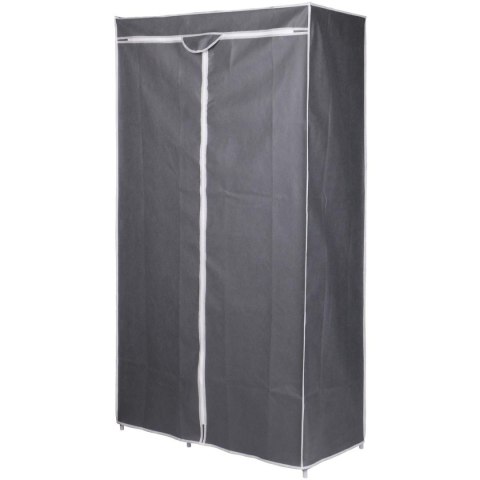 SZAFA TEKSTYLNA GARDEROBA 90x45x170CM CIEMNO-SZARA 8811 SZAFA TEKSTYLNA GARDEROBA 90x45x170CM CIEMNO-SZARA 8811