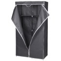 SZAFA TEKSTYLNA GARDEROBA 90x45x170CM CIEMNO-SZARA 8811