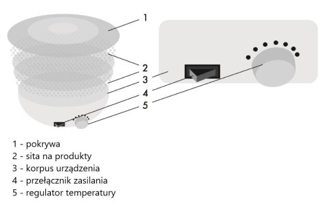 Suszarka do grzybów i owoców MAESTRO MR-765 Suszarka do grzybów i owoców MAESTRO MR-765
