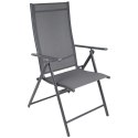 KRZESŁO OGRODOWE 57x68x106CM 2xTEXTLINE 7-POZYCYJNE KPL.2SZT