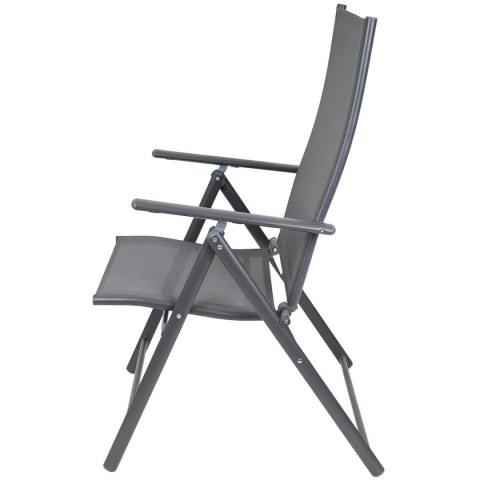 KRZESŁO OGRODOWE 57x68x106CM 2xTEXTLINE 7-POZYCYJNE KPL.2SZT KRZESŁO OGRODOWE 57x68x106CM 2xTEXTLINE 7-POZYCYJNE KPL.2SZT