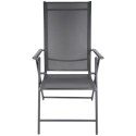 KRZESŁO OGRODOWE 57x68x106CM 2xTEXTLINE 7-POZYCYJNE KPL.2SZT