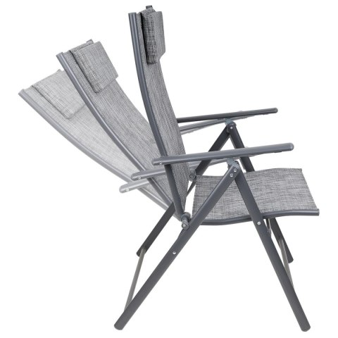 KRZESŁO OGRODOWE 57x68x106CM 2xTEXTLINE 7-POZYCYJNE Z ZAGŁÓWKIEM KPL.2SZT KRZESŁO OGRODOWE 57x68x106CM 2xTEXTLINE 7-POZYCYJNE Z ZAGŁÓWKIEM KPL.2SZT