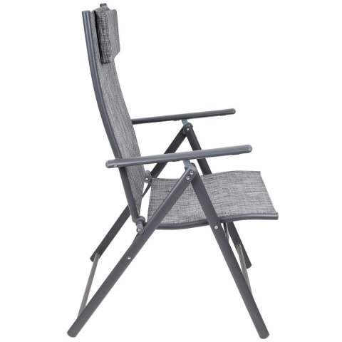 KRZESŁO OGRODOWE 57x68x106CM 2xTEXTLINE 7-POZYCYJNE Z ZAGŁÓWKIEM KPL.2SZT KRZESŁO OGRODOWE 57x68x106CM 2xTEXTLINE 7-POZYCYJNE Z ZAGŁÓWKIEM KPL.2SZT