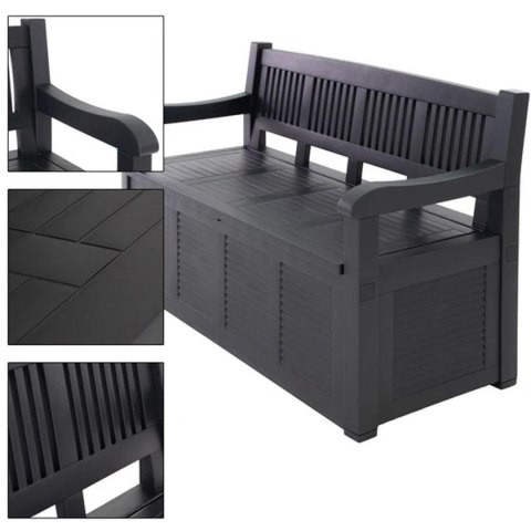 ŁAWKA SKRZYNIA OGRODOWA 2W1 130x60x85CM ŁAWKA SKRZYNIA OGRODOWA 2W1 130x60x85CM
