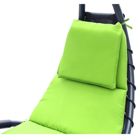LEŻAK FOTEL Z PARASOLEM BERGAMO 200x125x180CM LIMONKA LEŻAK FOTEL Z PARASOLEM BERGAMO 200x125x180CM LIMONKA