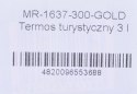 Termos turystyczny 3 l MR-1637-300-GOLD Maestro Termos turystyczny 3 l MR-1637-300-GOLD Maestro