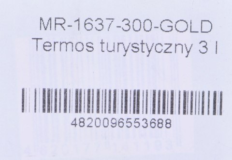 Termos turystyczny 3 l MR-1637-300-GOLD Maestro Termos turystyczny 3 l MR-1637-300-GOLD Maestro