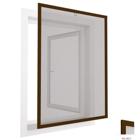 MOSKITIERA OKNO ALU 100X120 BRĄZ MOSKITIERA OKNO ALU 100X120 BRĄZ