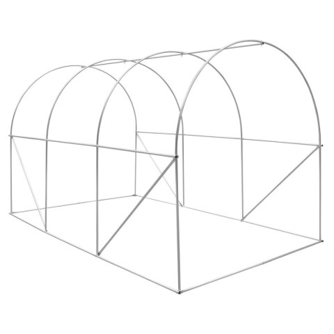 SZKLARNIA TUNEL OGRODOWY 200X300X200CM PE KONTRUKCJA STAL BIAŁA SZKLARNIA TUNEL OGRODOWY 200X300X200CM PE KONTRUKCJA STAL BIAŁA