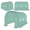 Szklarnia tunel ogrodowy 200x300x200 cm PE stalowa zielona 6m²