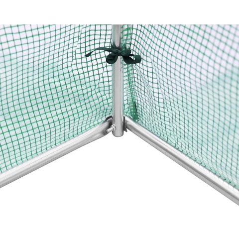 Szklarnia tunel ogrodowy 200x300x200 cm PE stalowa zielona 6m² Szklarnia tunel ogrodowy 200x300x200 cm PE stalowa zielona 6m²