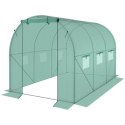 Szklarnia tunel ogrodowy 200x300x200 cm PE stalowa zielona 6m²