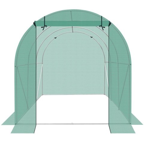 Szklarnia tunel ogrodowy 200x300x200 cm PE stalowa zielona 6m² Szklarnia tunel ogrodowy 200x300x200 cm PE stalowa zielona 6m²
