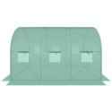 Szklarnia tunel ogrodowy 200x300x200 cm PE stalowa zielona 6m²