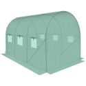 Szklarnia tunel ogrodowy 200x300x200 cm PE stalowa zielona 6m²