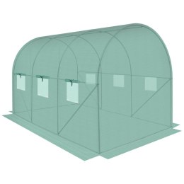 Szklarnia tunel ogrodowy 200x300x200 cm PE stalowa zielona 6m²