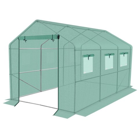 SZKLARNIA TUNEL OGRODOWY 200x350x200CM PE KONSTRUKCJA STAL ZIELONA SZKLARNIA TUNEL OGRODOWY 200x350x200CM PE KONSTRUKCJA STAL ZIELONA
