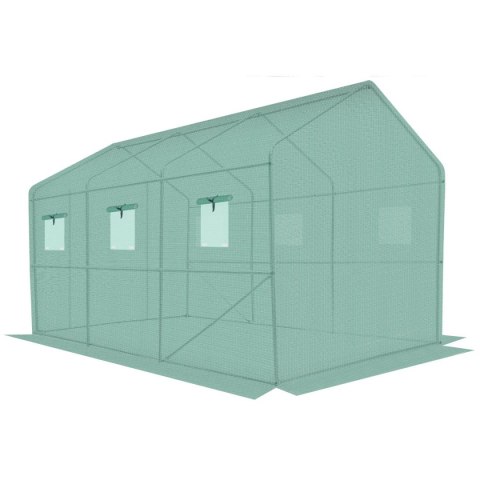 SZKLARNIA TUNEL OGRODOWY 200x350x200CM PE KONSTRUKCJA STAL ZIELONA SZKLARNIA TUNEL OGRODOWY 200x350x200CM PE KONSTRUKCJA STAL ZIELONA