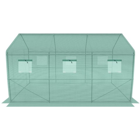 SZKLARNIA TUNEL OGRODOWY 200x350x200CM PE KONSTRUKCJA STAL ZIELONA SZKLARNIA TUNEL OGRODOWY 200x350x200CM PE KONSTRUKCJA STAL ZIELONA