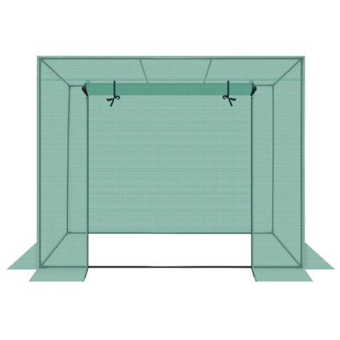 SZKLARNIA DO POMIDORÓW OGÓRKÓW 200x77x168-150CM PE ZIELONA SZKLARNIA DO POMIDORÓW OGÓRKÓW 200x77x168-150CM PE ZIELONA