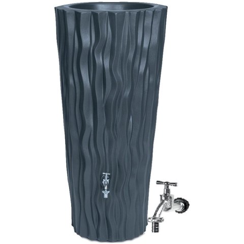 ZBIORNIK POJEMNIK NA WODĘ DESZCZÓWKĘ ALANA FLOWER 160L ANTRACYT ZBIORNIK POJEMNIK NA WODĘ DESZCZÓWKĘ ALANA FLOWER 160L ANTRACYT