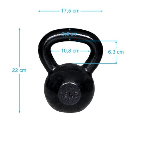 Kettlebell Żeliwny Kula Kettle SPARTAN 12 kg Kettlebell Żeliwny Kula Kettle SPARTAN 12 kg