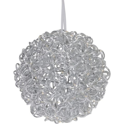 KULA DEKORACYJNA WISZĄCA 30CM SILVER KULA DEKORACYJNA WISZĄCA 30CM SILVER