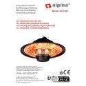 GRZEJNIK OGRODOWY WISZĄCY 1500W Z PILOTEM ALPINA GRZEJNIK OGRODOWY WISZĄCY 1500W Z PILOTEM ALPINA