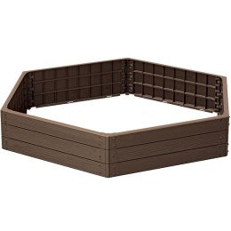 GRZĄDKA RABATKA OGRODOWA OBRZEŻE BASE WOOD RUSTYKALNA CEGŁA