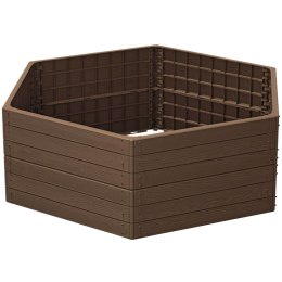 GRZĄDKA RABATKA OGRODOWA OBRZEŻE BASE WOOD RUSTYKALNA CEGŁA