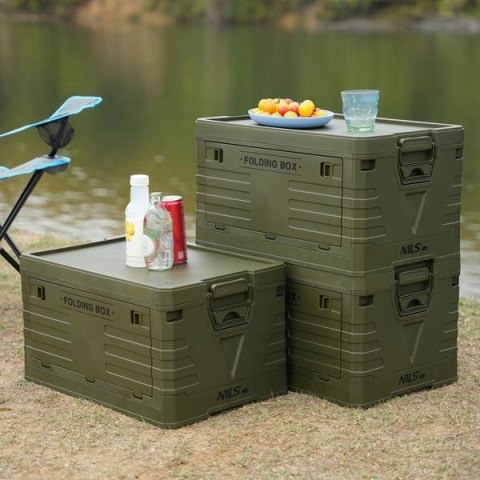 NCB4004 SKŁADANA SKRZYNIA KEMPINGOWA Z POKRYWĄ ZIELONA 50L NILS CAMP NCB4004 SKŁADANA SKRZYNIA KEMPINGOWA Z POKRYWĄ ZIELONA 50L NILS CAMP