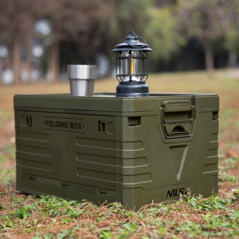 NCB4004 SKŁADANA SKRZYNIA KEMPINGOWA Z POKRYWĄ ZIELONA 50L NILS CAMP NCB4004 SKŁADANA SKRZYNIA KEMPINGOWA Z POKRYWĄ ZIELONA 50L NILS CAMP