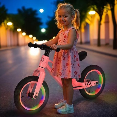 RB901 LED ROWEREK BIEGOWY KOŁA POMPOWANE 12'' RÓŻOWY NILS FUN RB901 LED ROWEREK BIEGOWY KOŁA POMPOWANE 12'' RÓŻOWY NILS FUN
