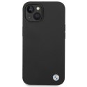 BMW Liquid Silicone Case Metal Logo - Etui iPhone 14 (Czarny)