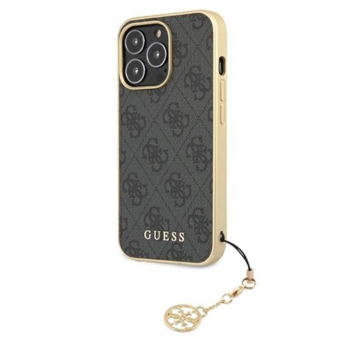 Guess 4G Charms Collection - Etui iPhone 13 Pro Max (szary) Guess 4G Charms Collection - Etui iPhone 13 Pro Max (szary)