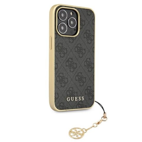 Guess 4G Charms Collection - Etui iPhone 13 Pro Max (szary) Guess 4G Charms Collection - Etui iPhone 13 Pro Max (szary)