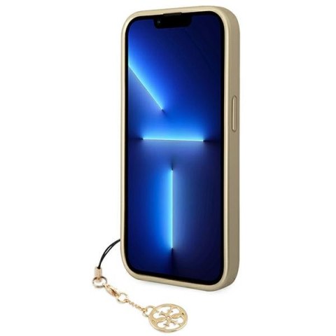 Guess 4G Charms Collection - Etui iPhone 14 Pro (brązowy) Guess 4G Charms Collection - Etui iPhone 14 Pro (brązowy)