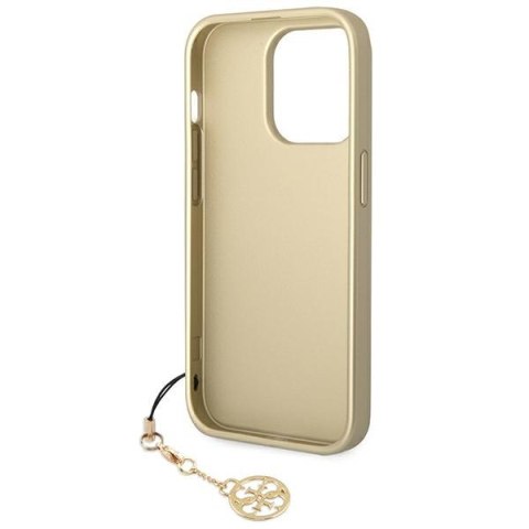 Guess 4G Charms Collection - Etui iPhone 14 Pro (brązowy) Guess 4G Charms Collection - Etui iPhone 14 Pro (brązowy)