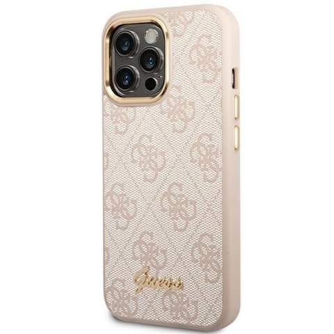 Guess 4G Metal Camera Outline Case - Etui iPhone 14 Pro (Różowy) Guess 4G Metal Camera Outline Case - Etui iPhone 14 Pro (Różowy)