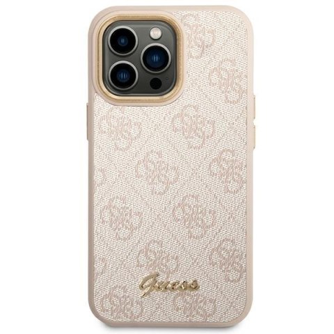 Guess 4G Metal Camera Outline Case - Etui iPhone 14 Pro (Różowy) Guess 4G Metal Camera Outline Case - Etui iPhone 14 Pro (Różowy)