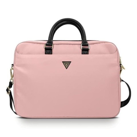 Guess Nylon Computer Bag - Torba na notebooka 15" / 16" (różowy) Guess Nylon Computer Bag - Torba na notebooka 15" / 16" (różowy)
