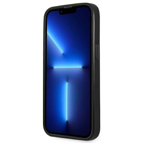 Guess Saffiano Triangle Logo Case - Etui iPhone 13 Pro (srebrny)