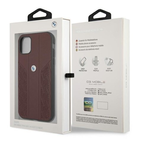 BMW Leather Curve Perforate HC - Etui iPhone 11 (czerwony) BMW Leather Curve Perforate HC - Etui iPhone 11 (czerwony)