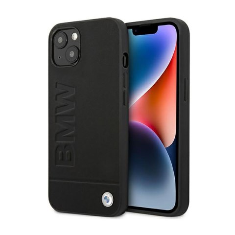 BMW Leather Hot Stamp - Etui iPhone 14 Plus (Czarny) BMW Leather Hot Stamp - Etui iPhone 14 Plus (Czarny)