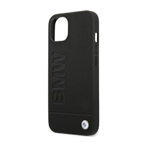BMW Leather Hot Stamp - Etui iPhone 14 Plus (Czarny) BMW Leather Hot Stamp - Etui iPhone 14 Plus (Czarny)