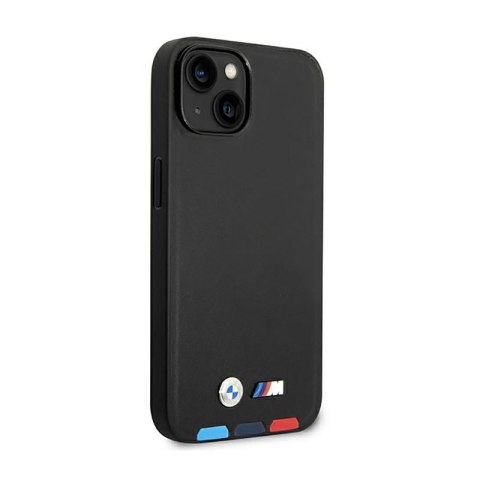 BMW Leather Hot Stamp Tricolor MagSafe - Etui iPhone 14 (Czarny) BMW Leather Hot Stamp Tricolor MagSafe - Etui iPhone 14 (Czarny)